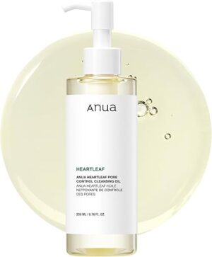 anua heartleaf pore control cleansing oil, oil cleanser for face, makeup blackhead remover, korean skin care 6.76 fl oz(200ml) (original) anua heartleaf pore control cleansing oil, oil cleanser for face, makeup blackhead remover, korean skin care 6.76 fl oz(200ml) (original)