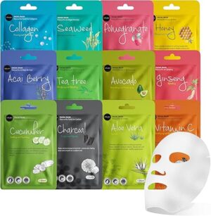 celavi essence facial sheet face mask variety set classic authentic korean moisturizing skincare (12 packs) celavi essence facial sheet face mask variety set classic authentic korean moisturizing skincare (12 packs)