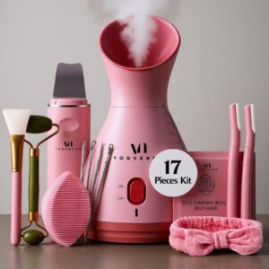 facial steamer spa kit with complimentary 17 skin care tools | face steamer for facial deep cleaning with towel warmer & humidifier mode| self care... facial steamer spa kit with complimentary 17 skin care tools | face steamer for facial deep cleaning with towel warmer & humidifier mode| self care...