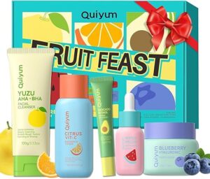 fruit skin care for teens, 5 daily routine beauty skin care sets exfoliation, smooth, clean, oil control, firm, hydrate, glow up, skincare gift... fruit skin care for teens, 5 daily routine beauty skin care sets exfoliation, smooth, clean, oil control, firm, hydrate, glow up, skincare gift...