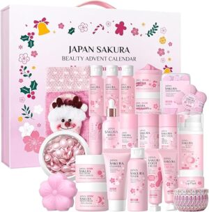 japan sakura beauty advent calendar 2025, christmas gifts for women, skin care set, bath body gift set, new year skincare beauty gift baskets,... japan sakura beauty advent calendar 2025, christmas gifts for women, skin care set, bath body gift set, new year skincare beauty gift baskets,...
